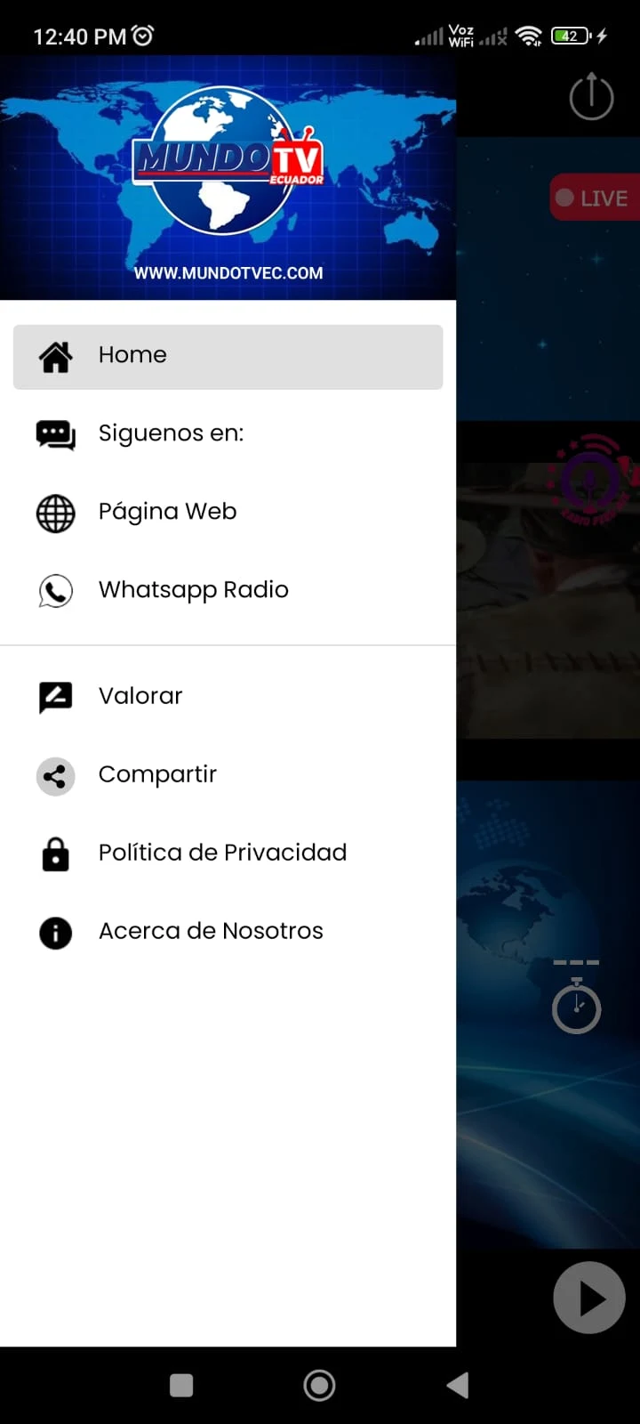 Mundo Tv screenshot